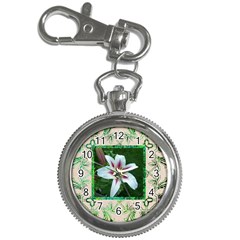 Art nouveau eden lily keychain watch - Key Chain Watch