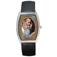 Brown in Love Barrel Watch - Barrel Style Metal Watch Brown in Love Barrel Watch - Barrel Style Metal Watch
