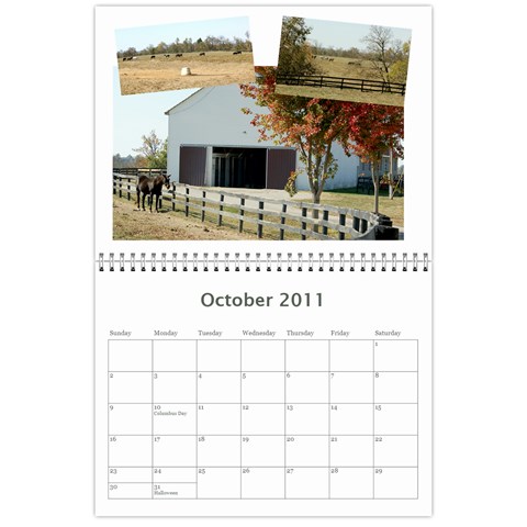 Columbiana Farm Calendar By Rick Conley Oct 2011