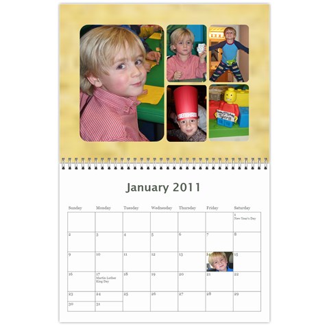 2011 Calendar By Jessica Jan 2011