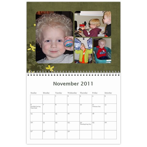 2011 Calendar By Jessica Nov 2011