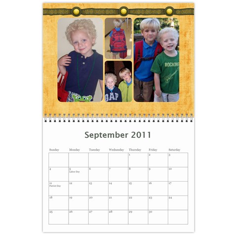 2011 Calendar By Jessica Sep 2011