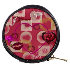 I Heart you med pink with lips - Mini Makeup Bag I Heart you med pink with lips - Mini Makeup Bag