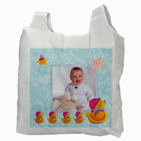 Blanky Bunny Newborn Baby Recycle Bag 2 Sides By Catvinnat Back