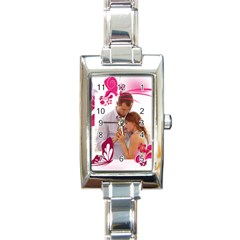 love - Rectangle Italian Charm Watch