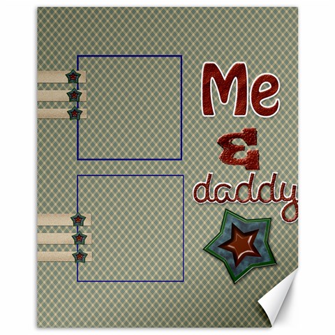 Me & Daddy Template 11x14 Canvas By Danielle Christiansen 10.95 x13.48  Canvas - 1