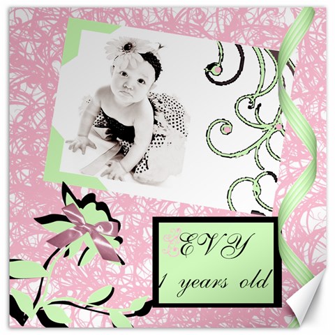 16x16 Canvas Template By Danielle Christiansen 15.2 x15.41  Canvas - 1