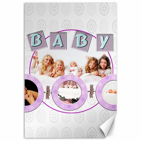 18x12 Baby Canvas Template By Danielle Christiansen 11.88 x17.36  Canvas - 1