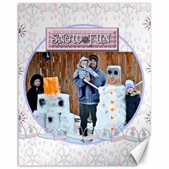 snow fun canvas template - Canvas 11  x 14 