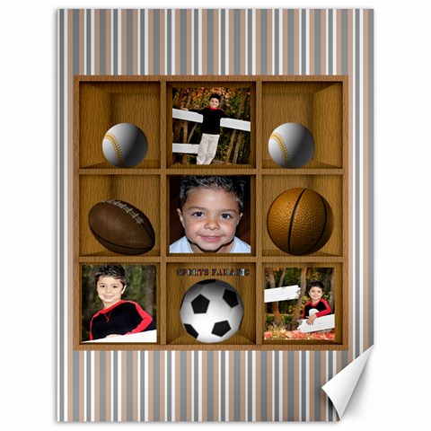 Sports Fanatic 24x18 Canvas Template By Danielle Christiansen 17.8 x23.08  Canvas - 1