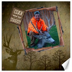 me & my trophy 20x20 canvas template - Canvas 20  x 20 