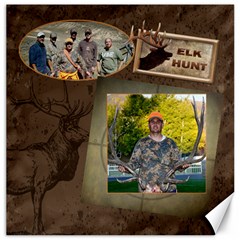 Elk Hunt 20x20 Canvas