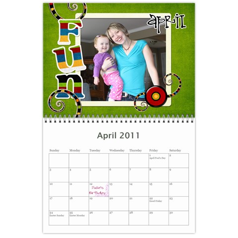 Higgins 2011 Calendar By Julie Higgins Apr 2011