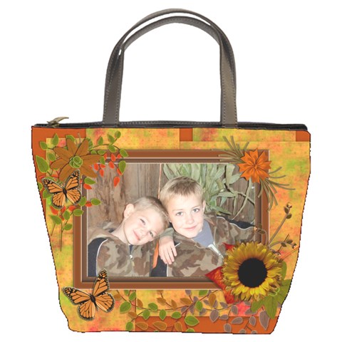 Butterfly & Sunflower Themed Bag By Lmw Front