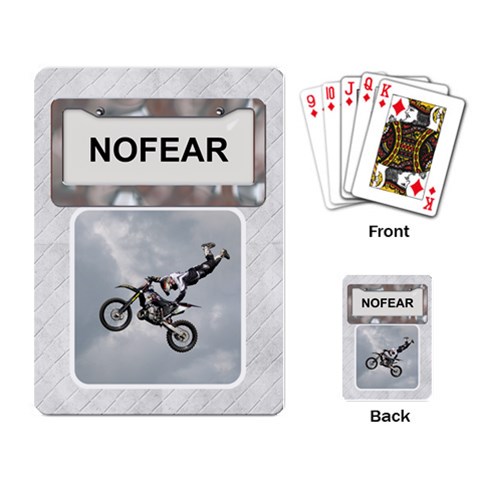No Fear Playing Cards By Lil Back