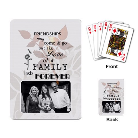 Family Playing Cards By Lil Back