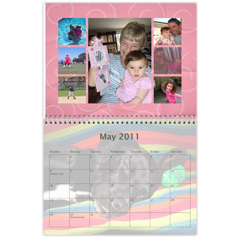 Calendar By Amy Barton May 2011