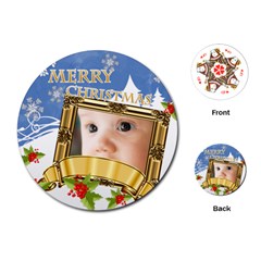 xmas - Playing Cards Single Design (Round)