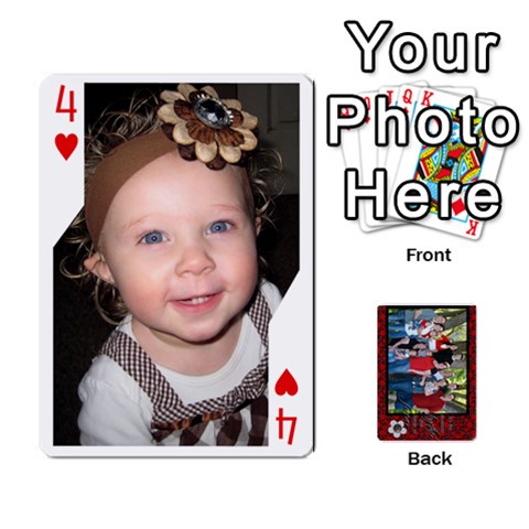 Family Playing Cards By Shari Front - Heart4
