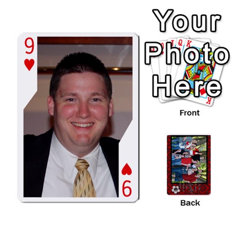 Family Playing Cards By Shari Front - Heart9