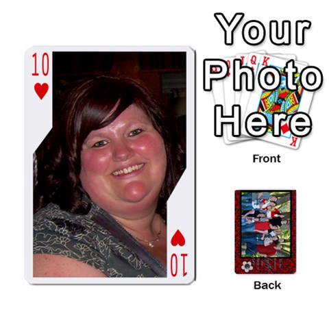 Family Playing Cards By Shari Front - Heart10