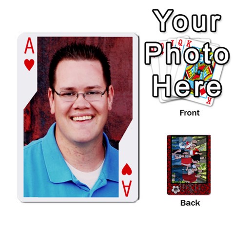Ace Family Playing Cards By Shari Front - HeartA