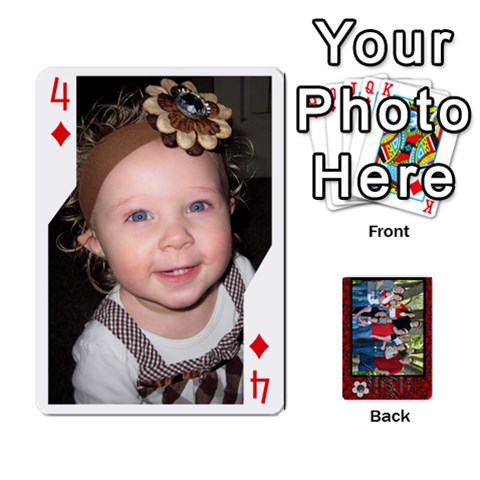 Family Playing Cards By Shari Front - Diamond4