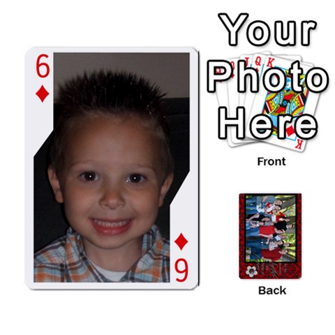 Family Playing Cards By Shari Front - Diamond6