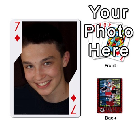 Family Playing Cards By Shari Front - Diamond7