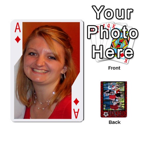 Ace Family Playing Cards By Shari Front - DiamondA
