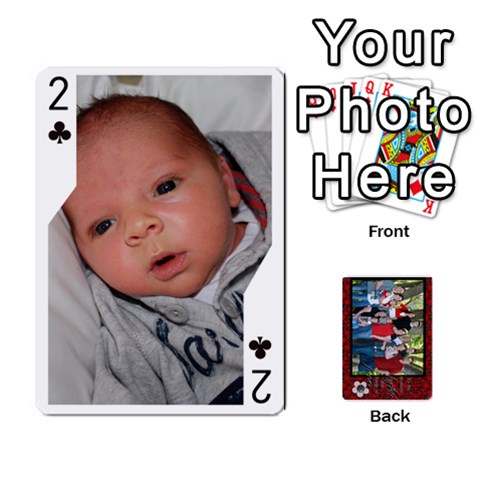 Family Playing Cards By Shari Front - Club2