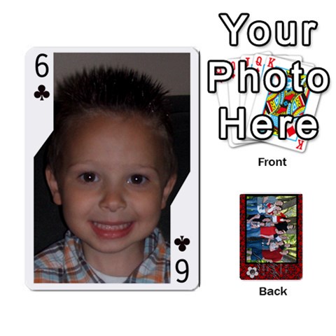 Family Playing Cards By Shari Front - Club6