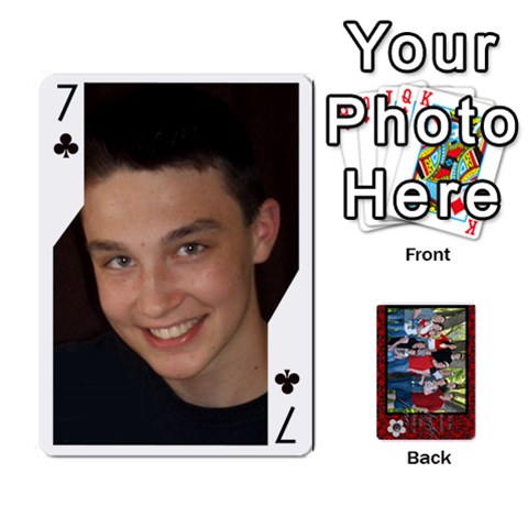 Family Playing Cards By Shari Front - Club7