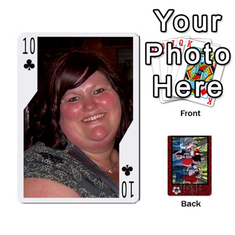 Family Playing Cards By Shari Front - Club10