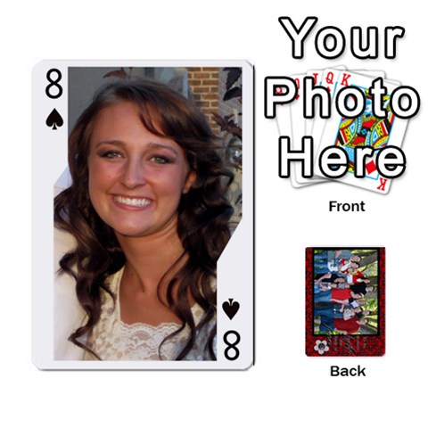 Family Playing Cards By Shari Front - Spade8