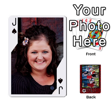 Jack Family Playing Cards By Shari Front - SpadeJ