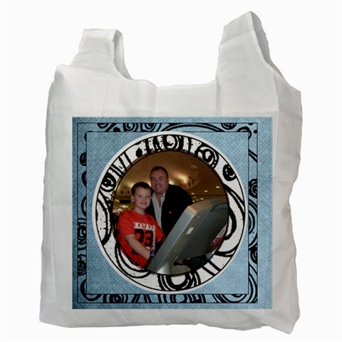 Irish Blessing  Recycle Bag May The Road Rise Up To Meet You By Catvinnat Back