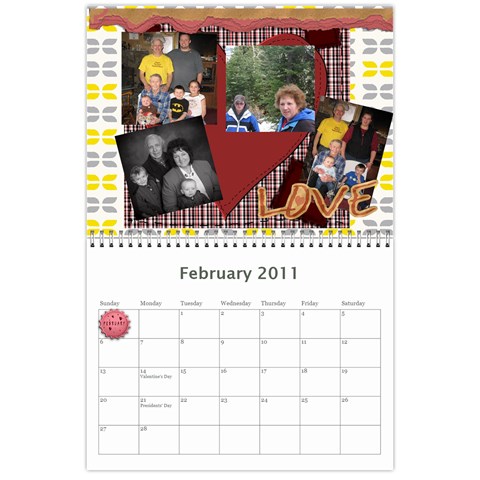 2011 Hepworth Calender 18 Month By Annette Feb 2011