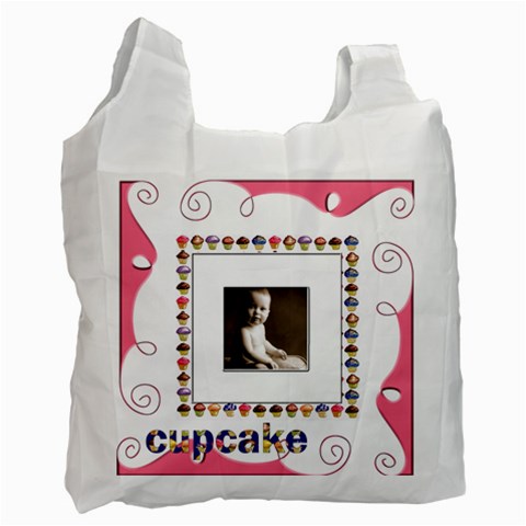 Cupcake Pinkalicious Recycle Bag By Catvinnat Front