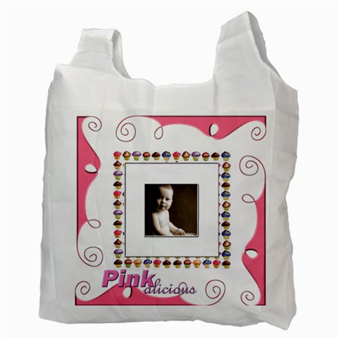 Cupcake Pinkalicious Recycle Bag By Catvinnat Back