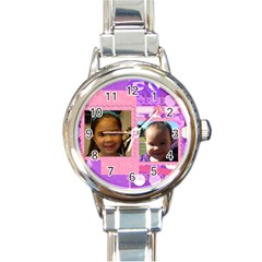 nina watch - Round Italian Charm Watch