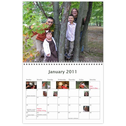 Calendar 2010 Cl By Erica Jan 2011