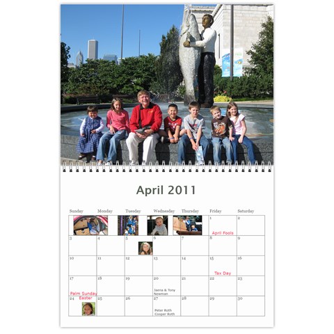 Calendar 2010 Cl By Erica Apr 2011