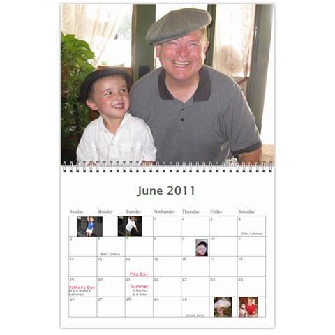 Calendar 2010 Cl By Erica Jun 2011