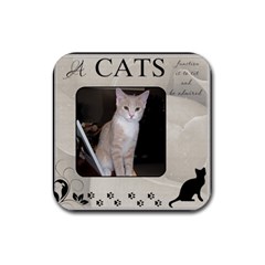 A Cats function Coaster - Rubber Coaster (Square)