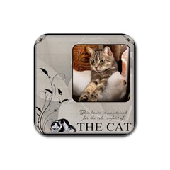 Cat Comfort Coaster - Rubber Coaster (Square)