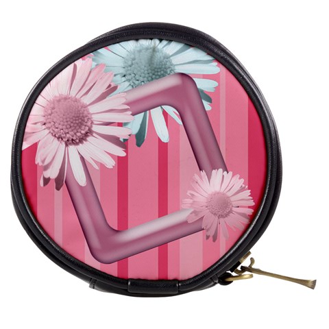 Pink Stripes Mini Makeup Bag By Add In Goodness And Kindness Front