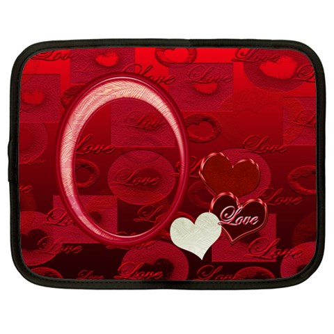 I Heart You Moon 10 13 Inch (xl) Netbook Case By Ellan Front