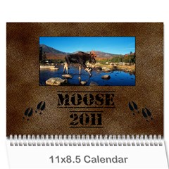 Moose calendar - Wall Calendar 11  x 8.5  (12-Months)