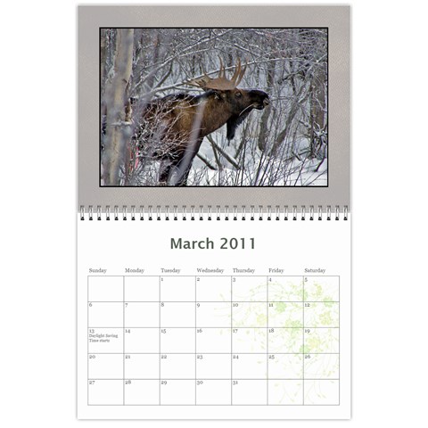 Moose Calendar By Gnose Mar 2011